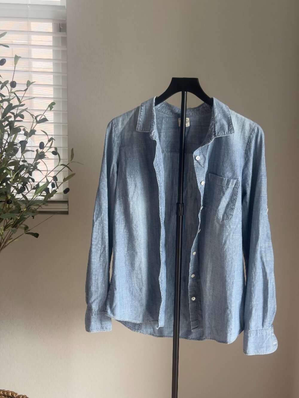 J. Crew Chambray Top